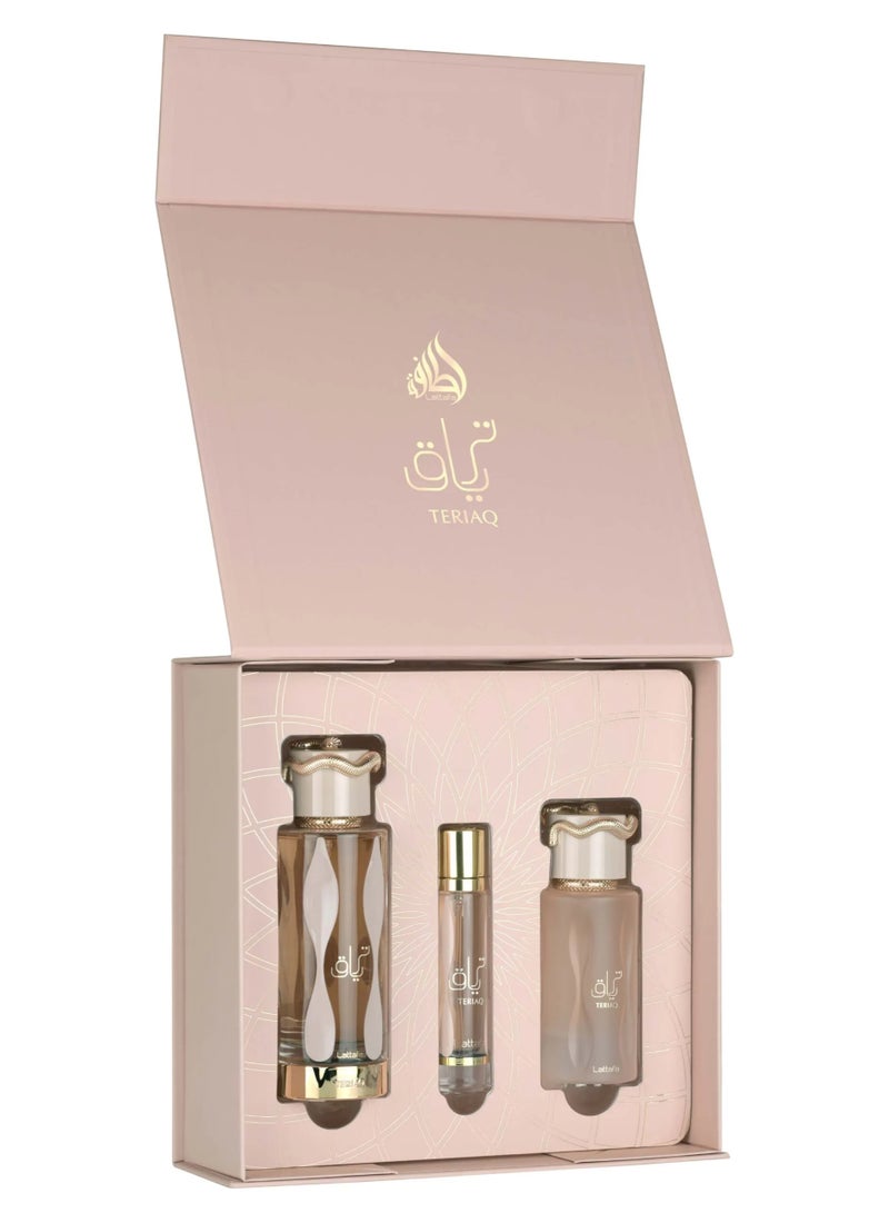 Lattafa Gift Set – Teriaq 100Ml – 12ml – Hairmist - Image 1